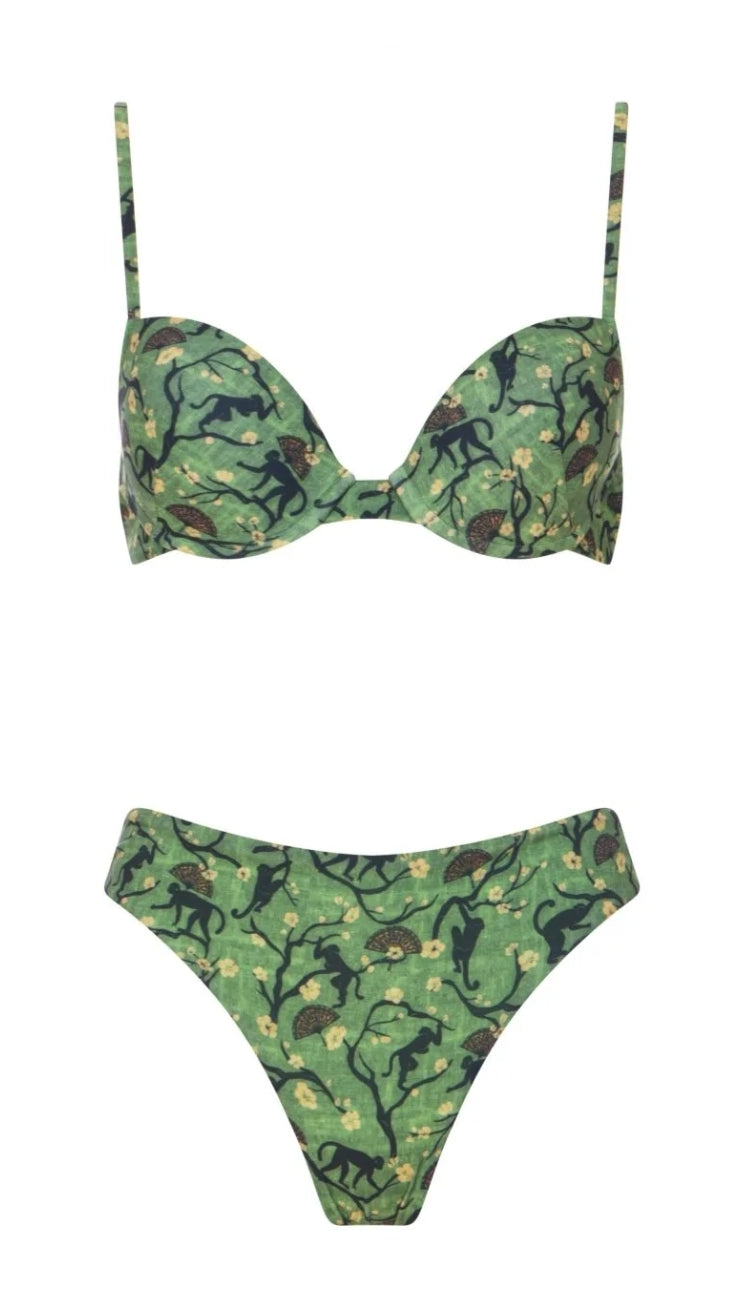 Bikini Leonor scimmia verde CB 5057